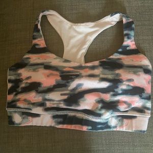 Pink camo Lululemon sports bra. Sz. 4